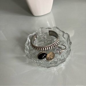 Cut Glass Trinket Dish